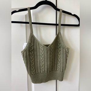 NWT - AE cable knit cami